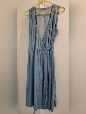 GAP 1969 Blue Midi Wrap Dress S